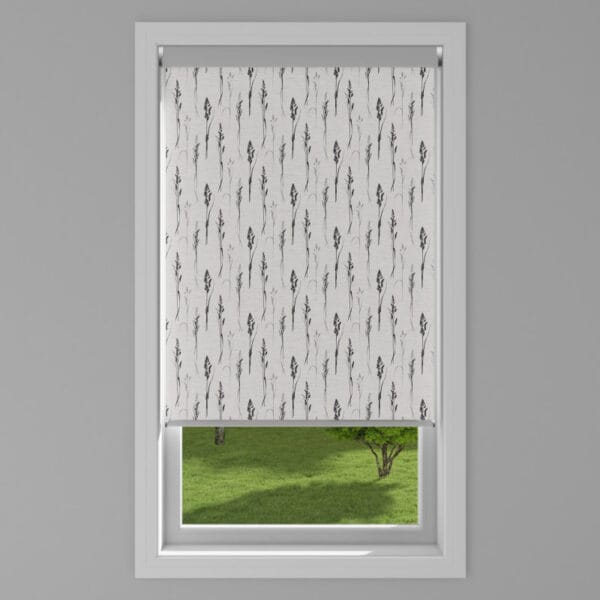 Grasses Noir Roller Blind