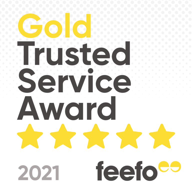 Feefo Gold Trusted Service Award 2021