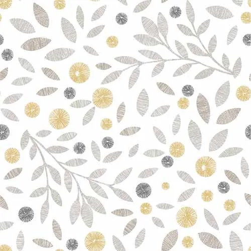 Cotton Flower Ochre Vertical Blind - Image 3