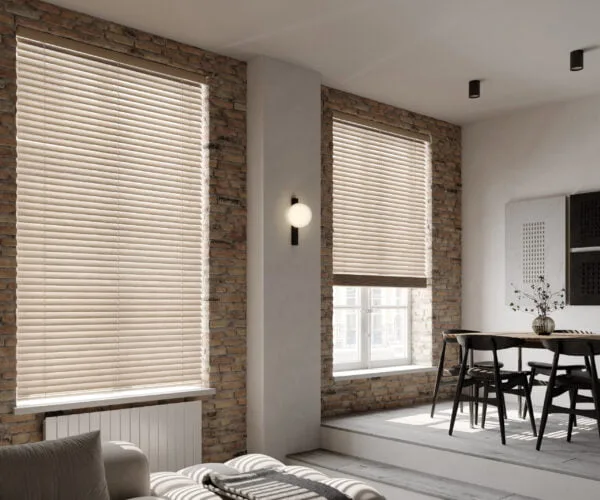 Scandi Oak Wood Grain Faux Wood Venetian Blind - Image 4