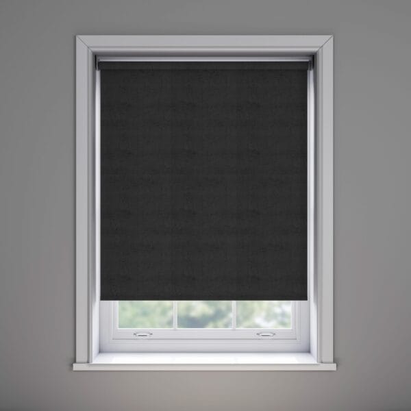 Metz Black PVC Roller Blind